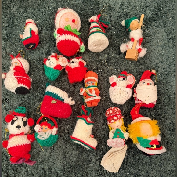 Other - 16 pieces Christmas Vtg ornament lot